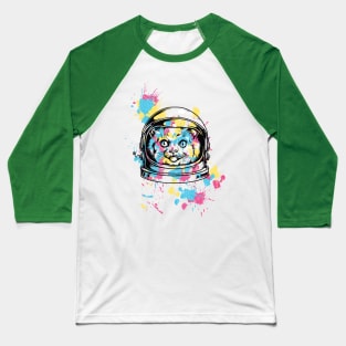 Astronaut Cat Baseball T-Shirt